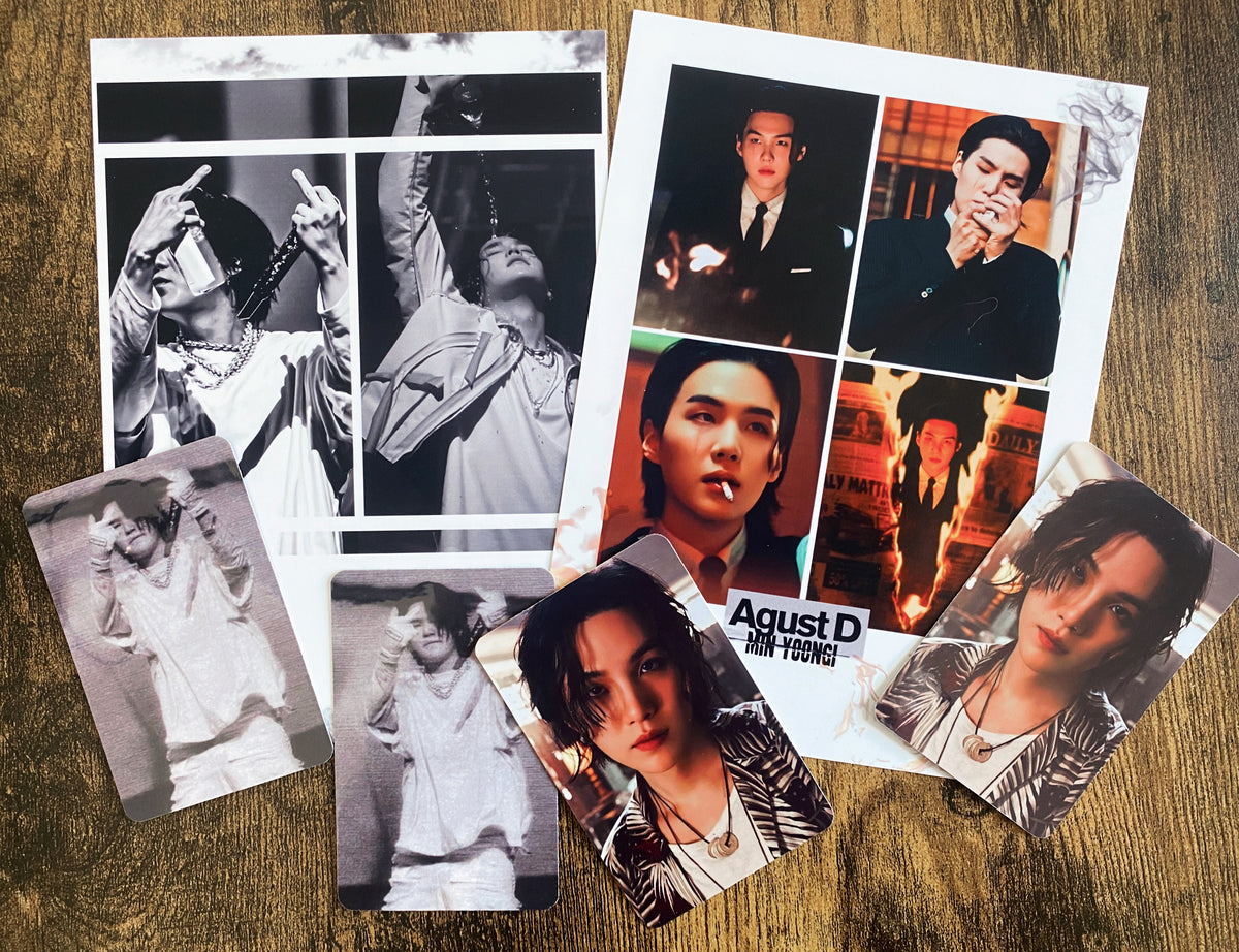 BTS Suga - BLACK WHITE + Color PACK