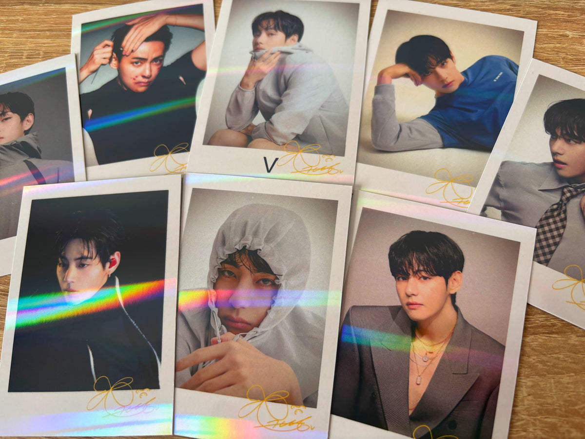 BTS Taehyung - Polaroids holographiques