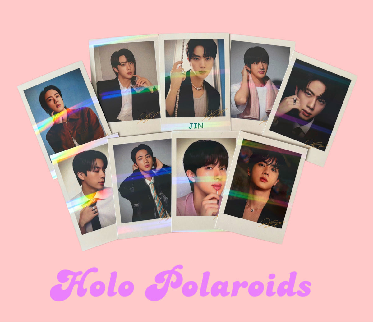 BTS Jin - Holo Polaroids