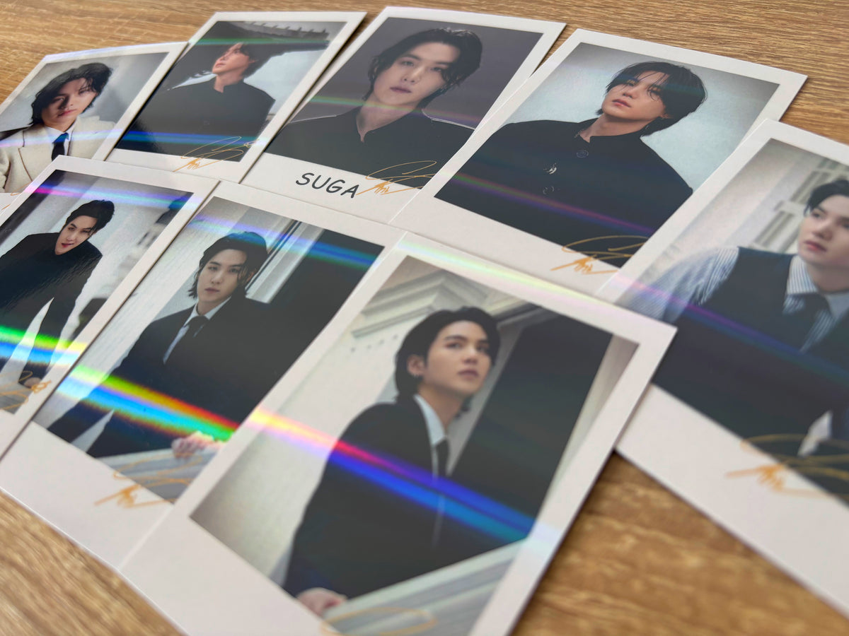 BTS Suga - Polaroids holográficas