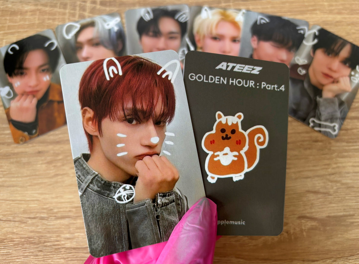 ATEEZ - Golden Hour Pt 4 AM Luckydraw Version Miniteez [photocards]