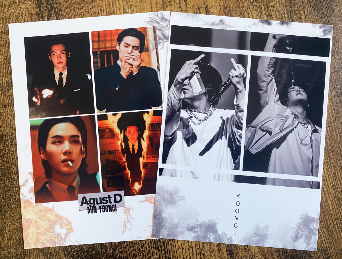 BTS Suga - BLACK WHITE + Color PACK