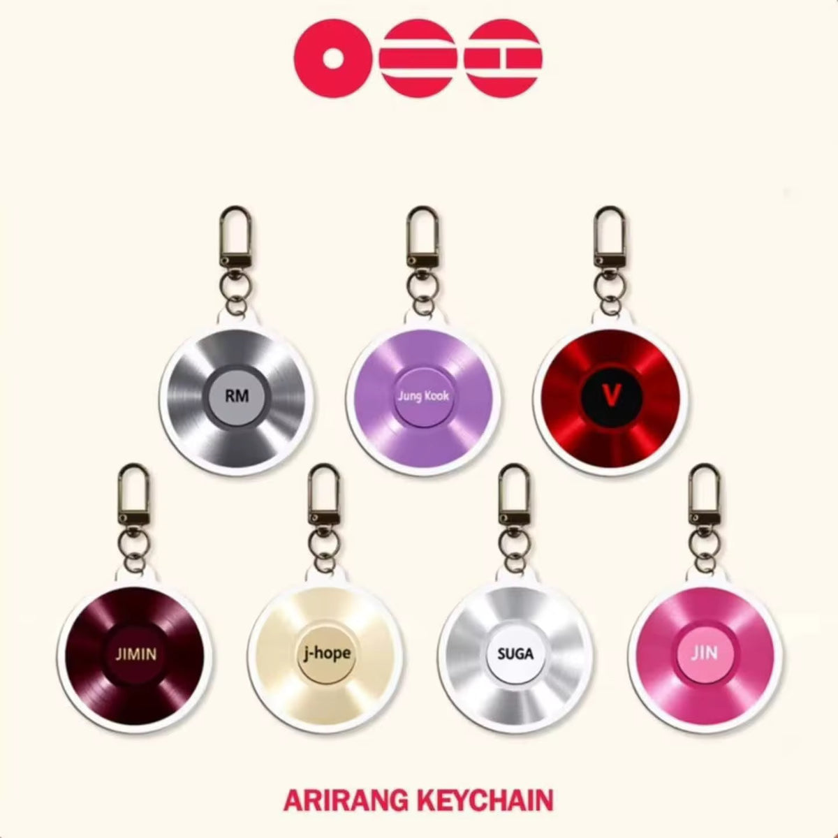 BTS - CD Arirang - Llavero acrílico de plástico