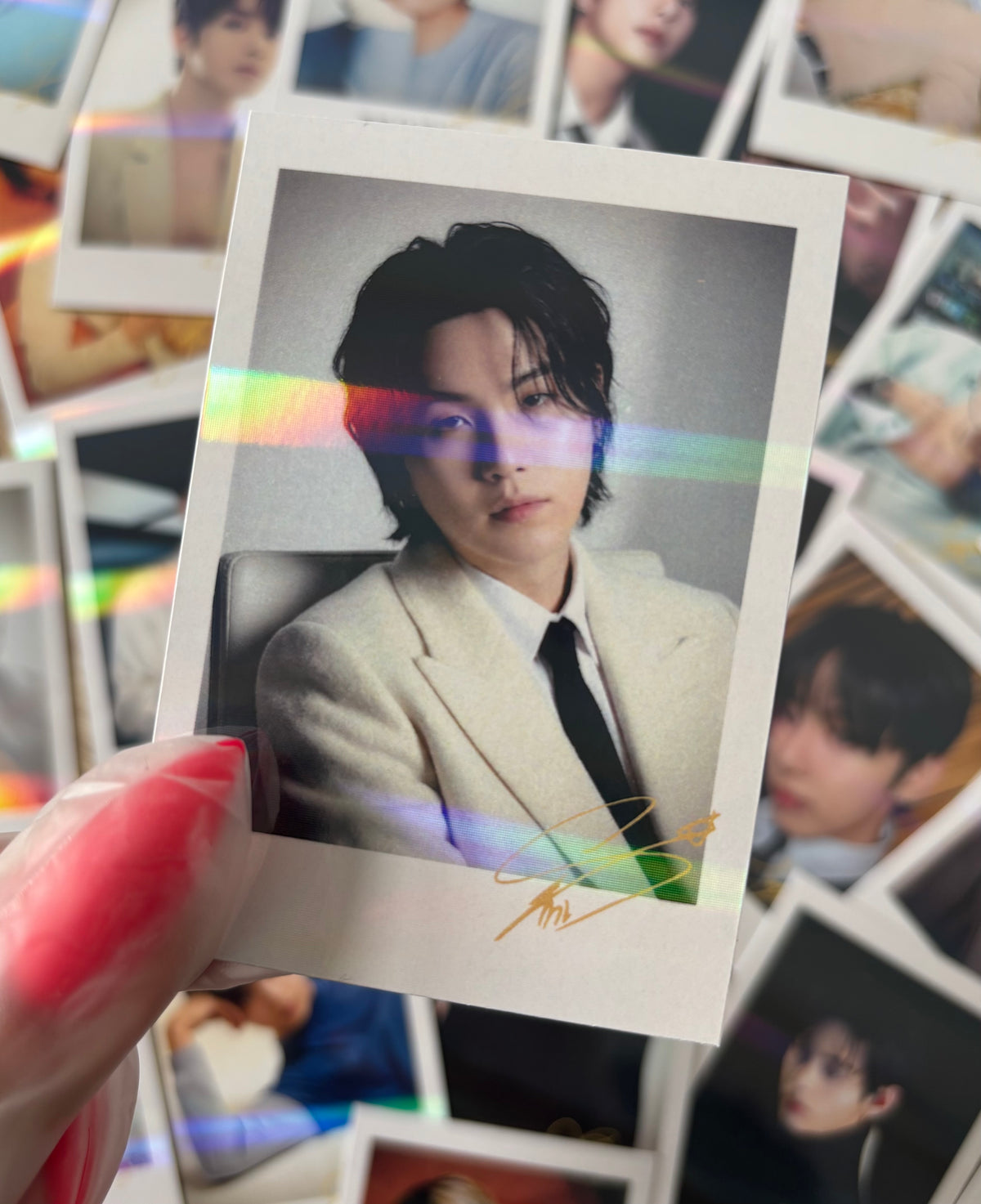 BTS Suga - Polaroids holográficas